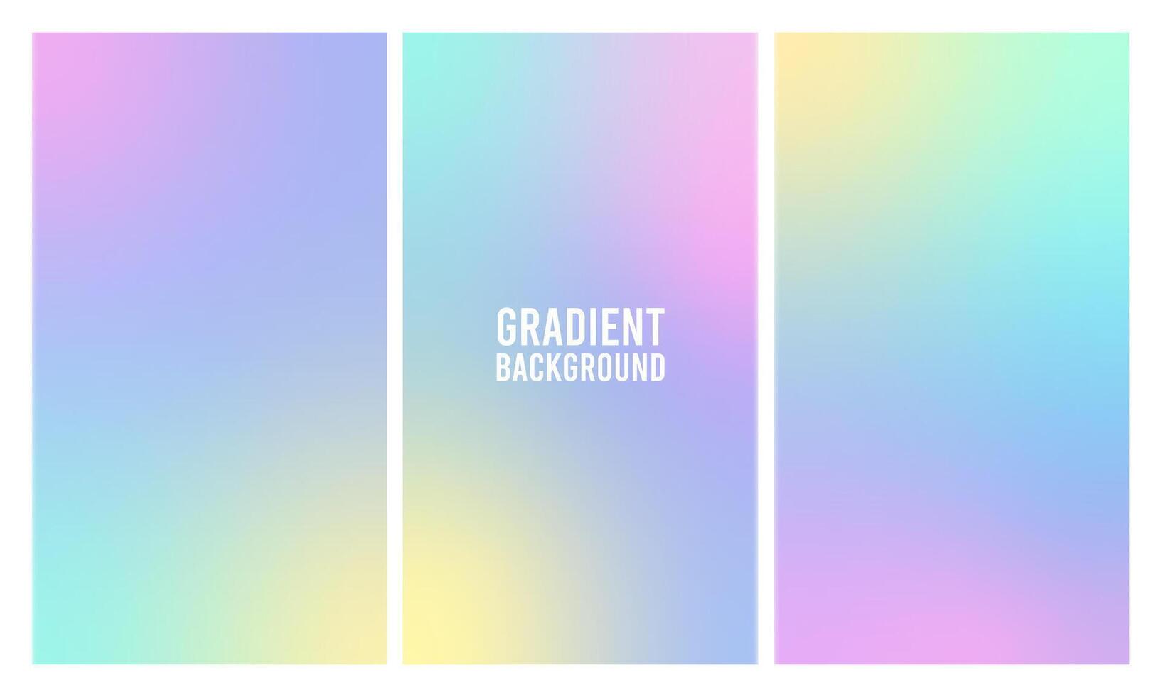 soft chromatic color gradient background, bundling, for social media template vector