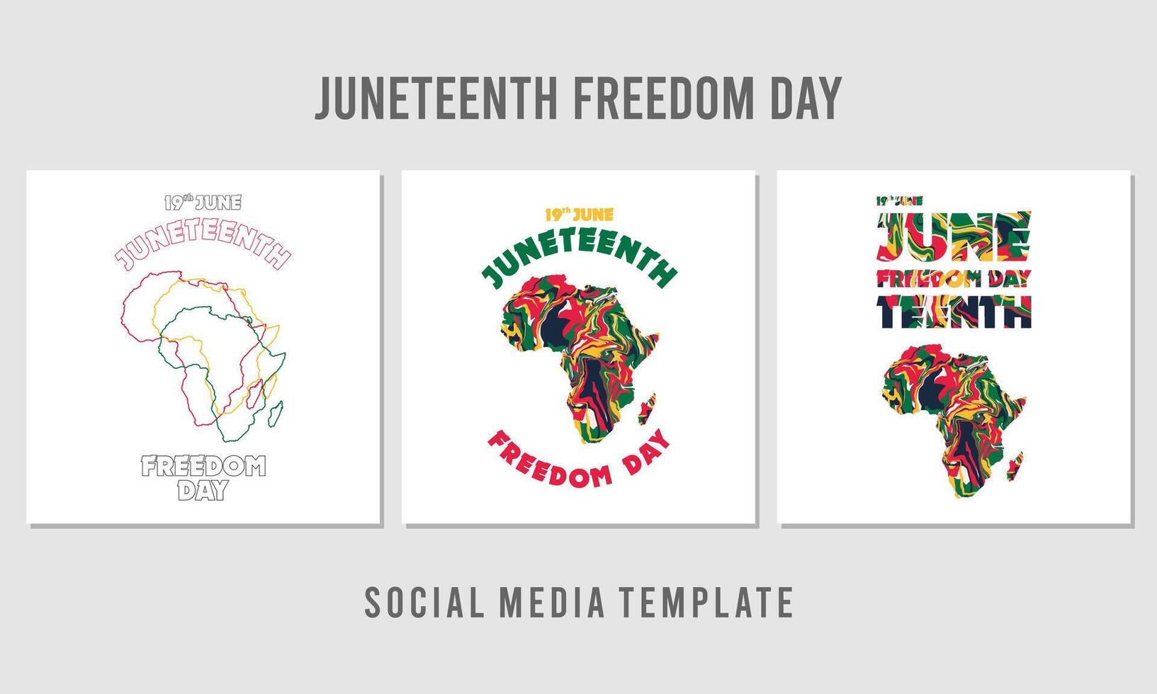 juneteenth freedom day background vector