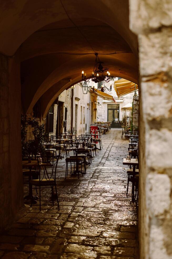 Amazing view of Dubrovnik old town, Croatia. Summer sunny day. photo