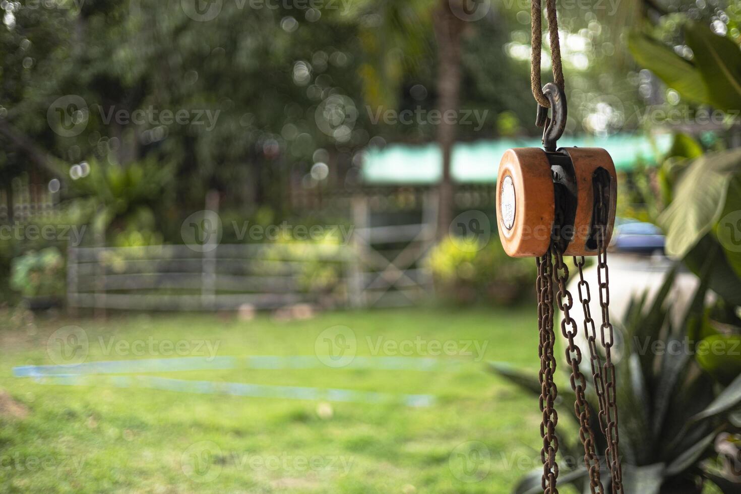 Chain Hoist In The Garden photo