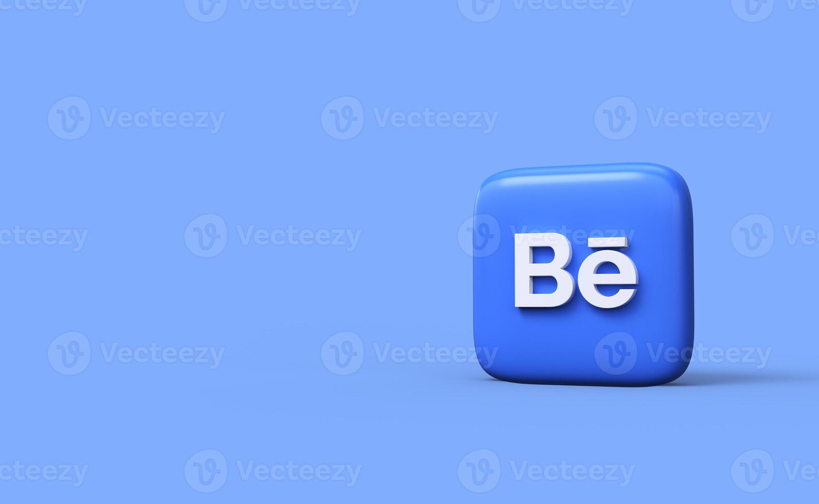 Behance icon logo 3d render photo