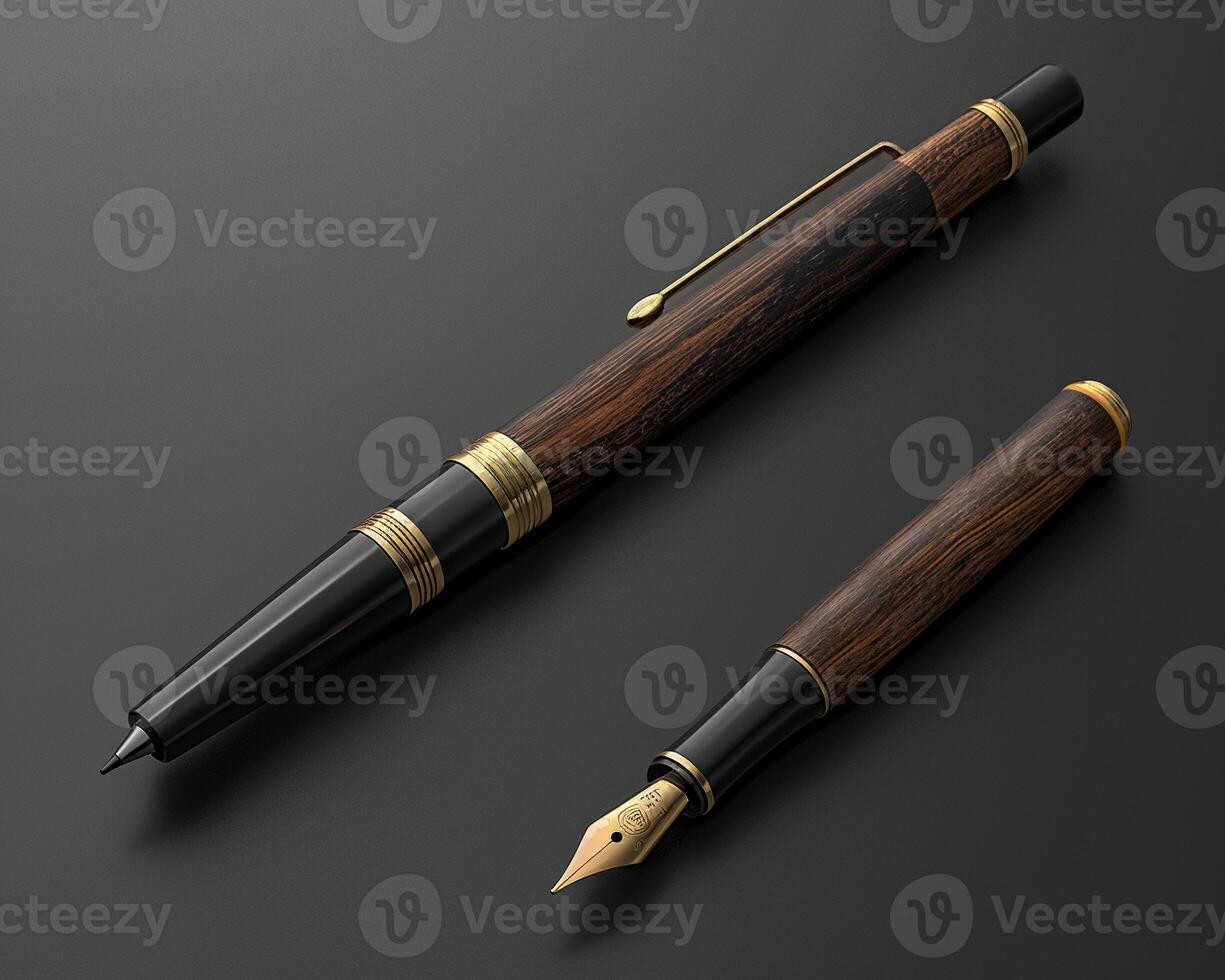 A writing instrument that combines old-fashioned charm with sleek, futuristic efficiency for timeless writing photo