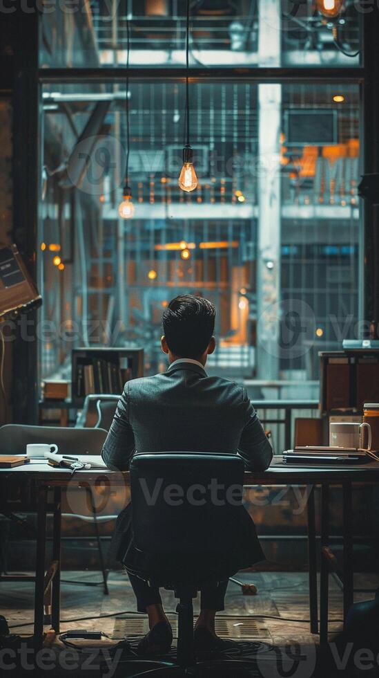 In the silence of decline, an entrepreneur withdraws, planning a comeback away from prying eyes photo