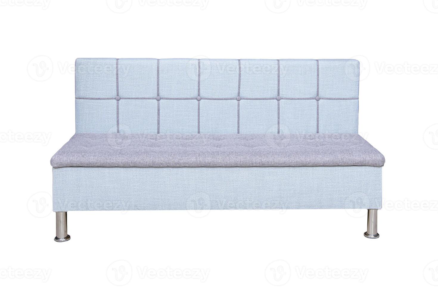 Kitchen sofa isolated on white background. Cushioned furniture. photo