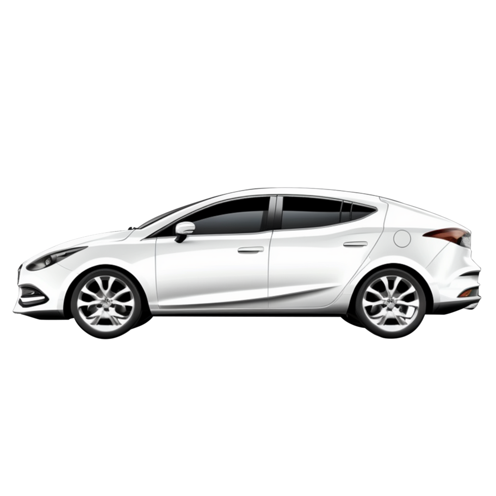 city car isolated on transparent background png