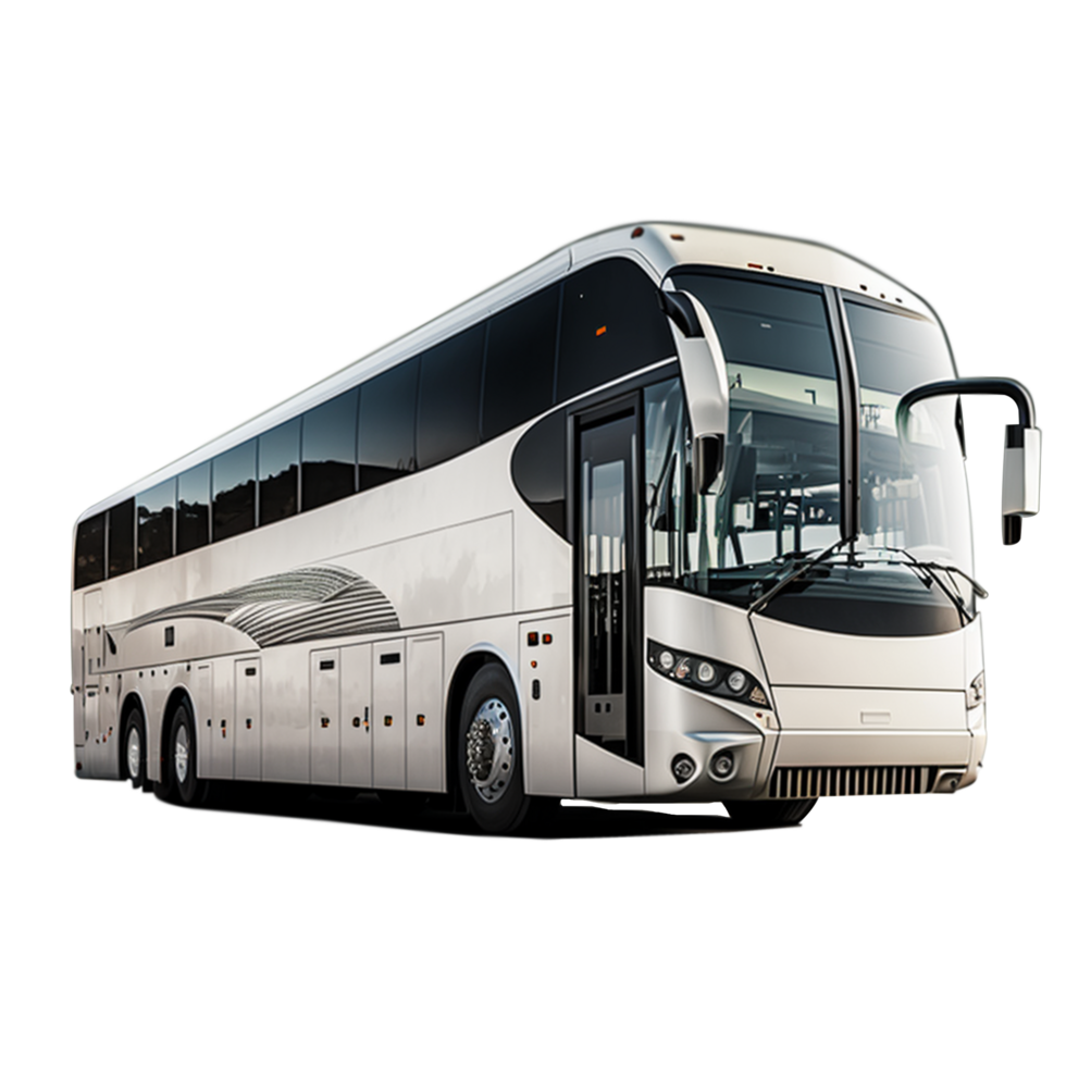 Travel bus on transparent background png