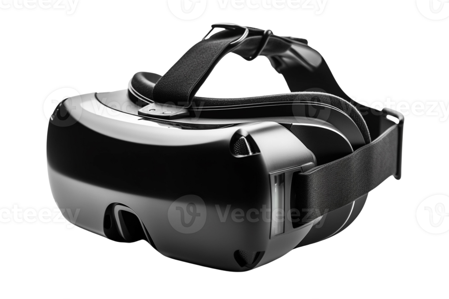 negro vr auriculares en transparente antecedentes png