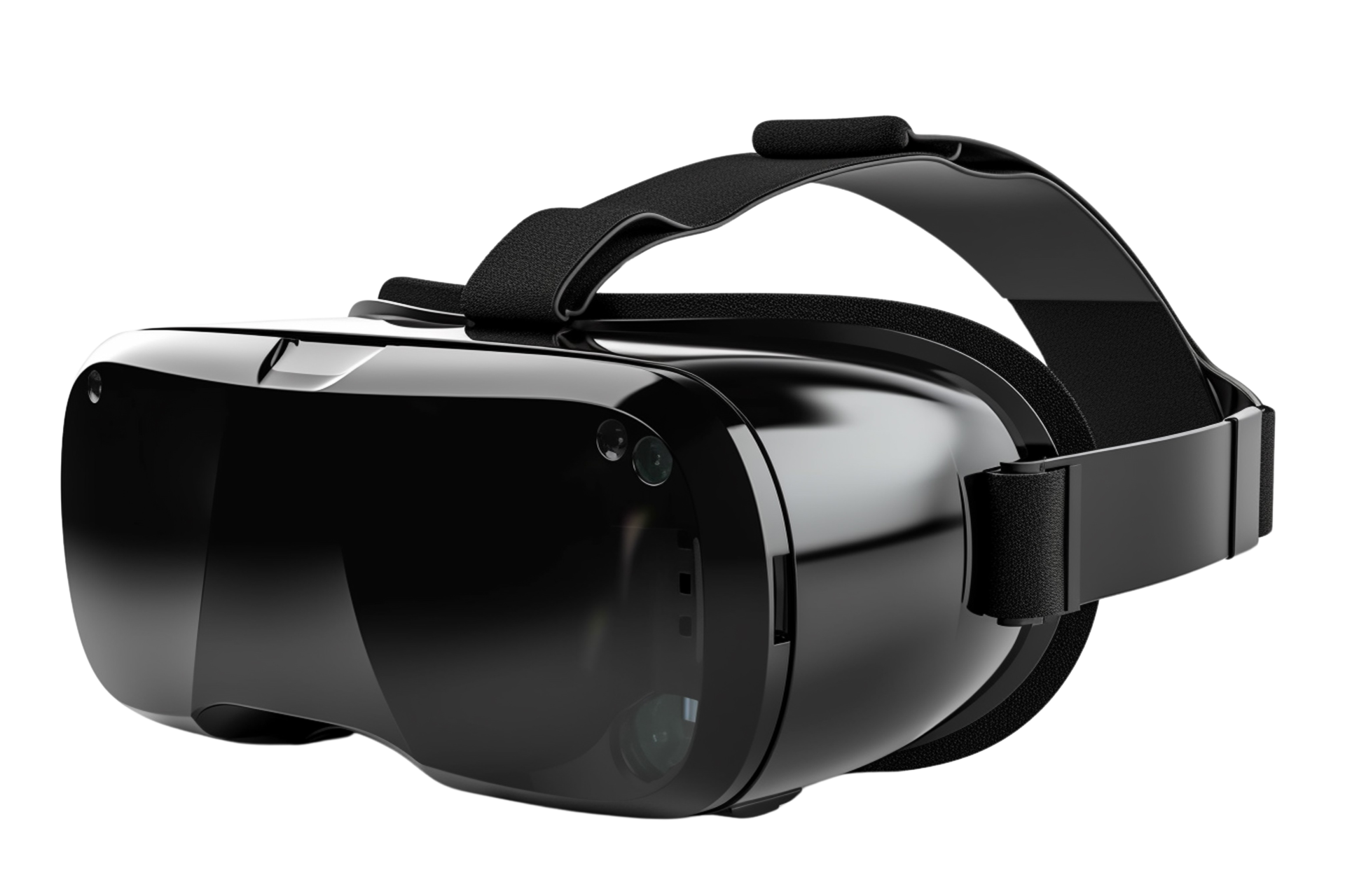 Black VR headset on Transparent Background 44283772 PNG