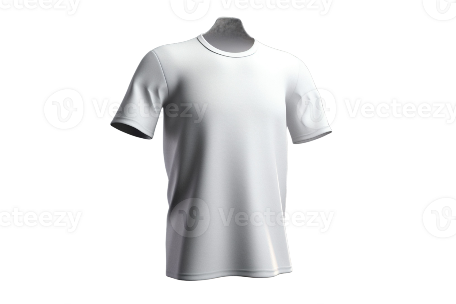 blanc t chemise sur transparent Contexte image png