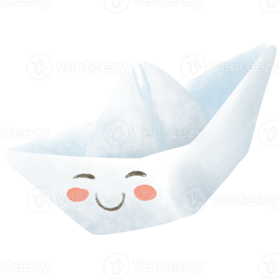 white paper boat png