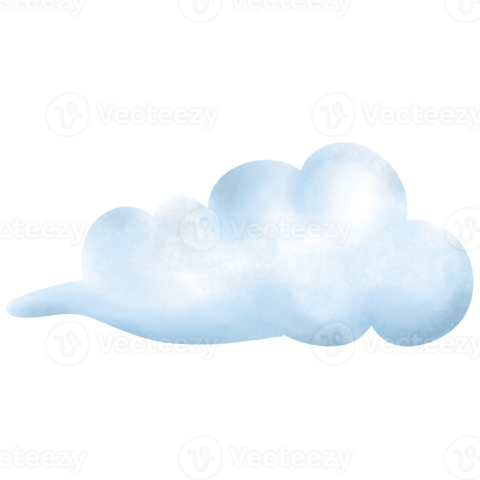 watercolor hand painted clouds png