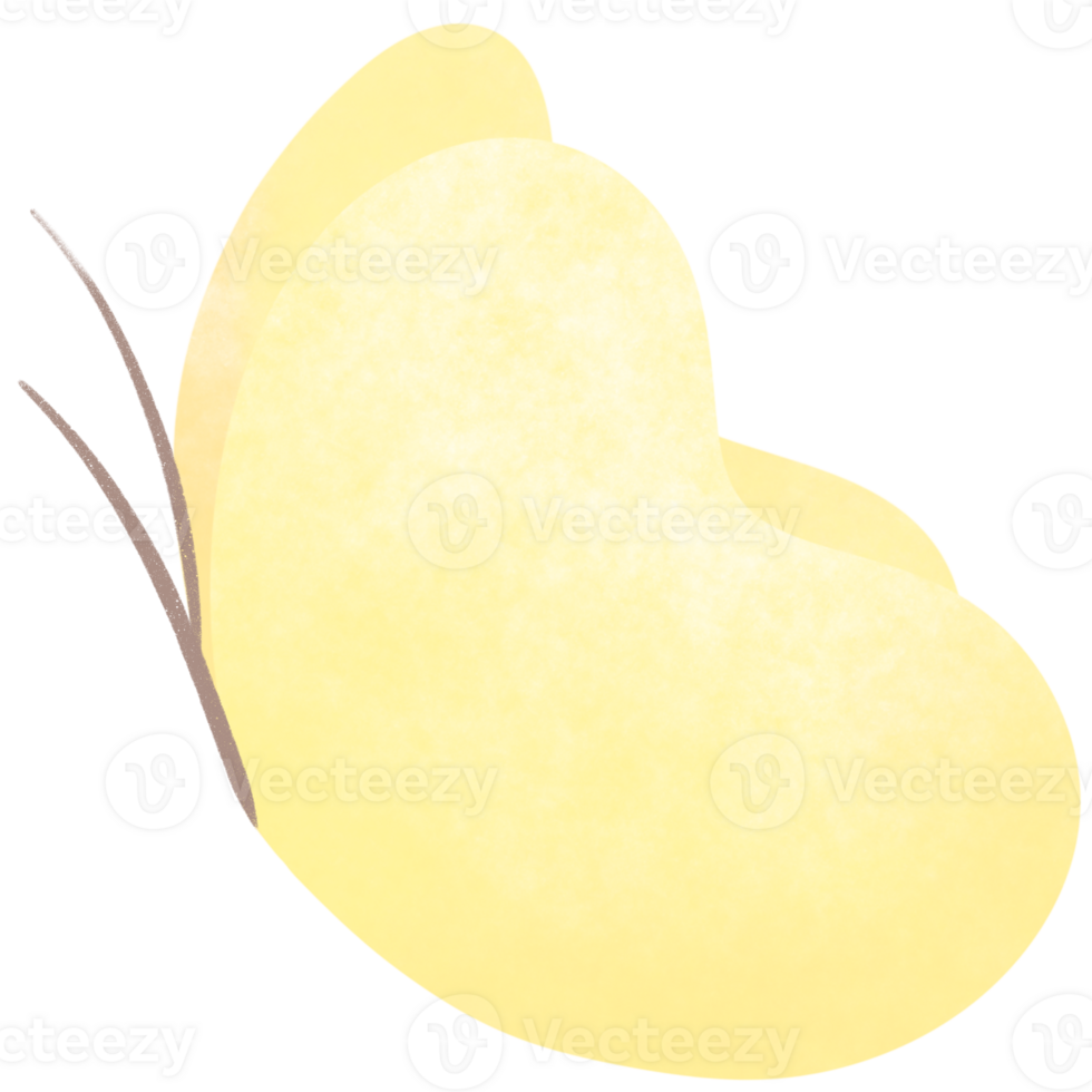 beautiful yellow butterflies Phoebis philea isolated. Butterfly with spread wings and in flight. png
