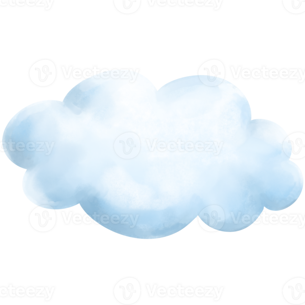 watercolor hand painted clouds png