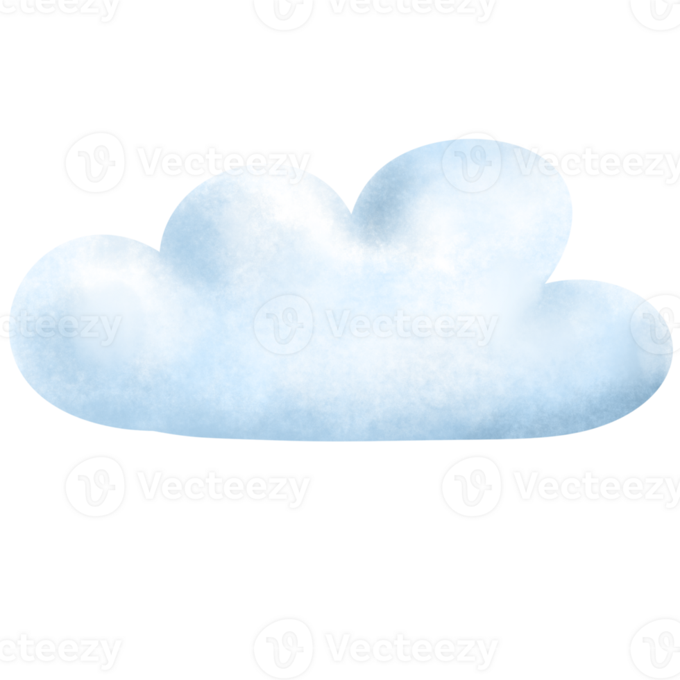 watercolor hand painted clouds png