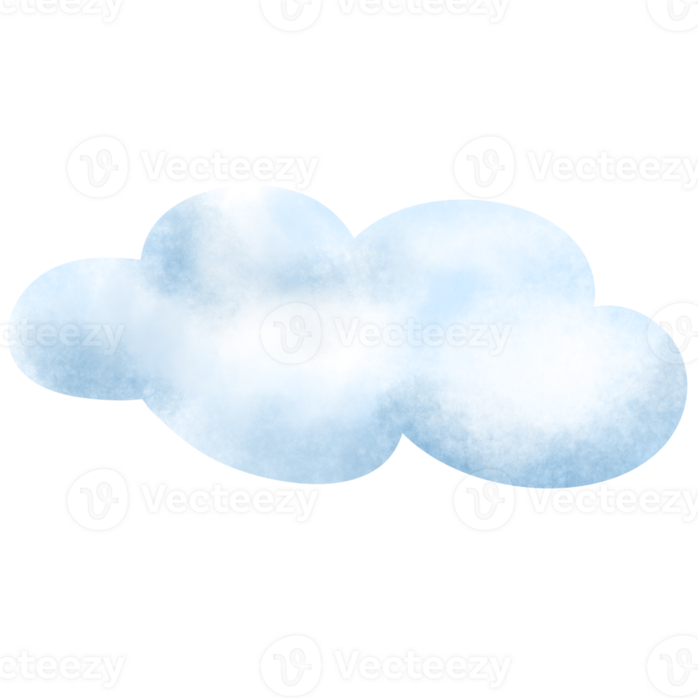 watercolor hand painted clouds png