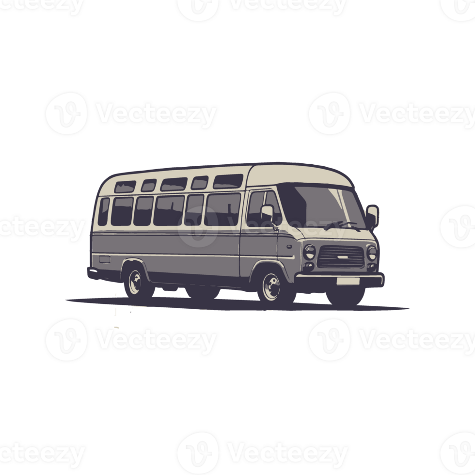 Design Illustration von ein Mini Bus png