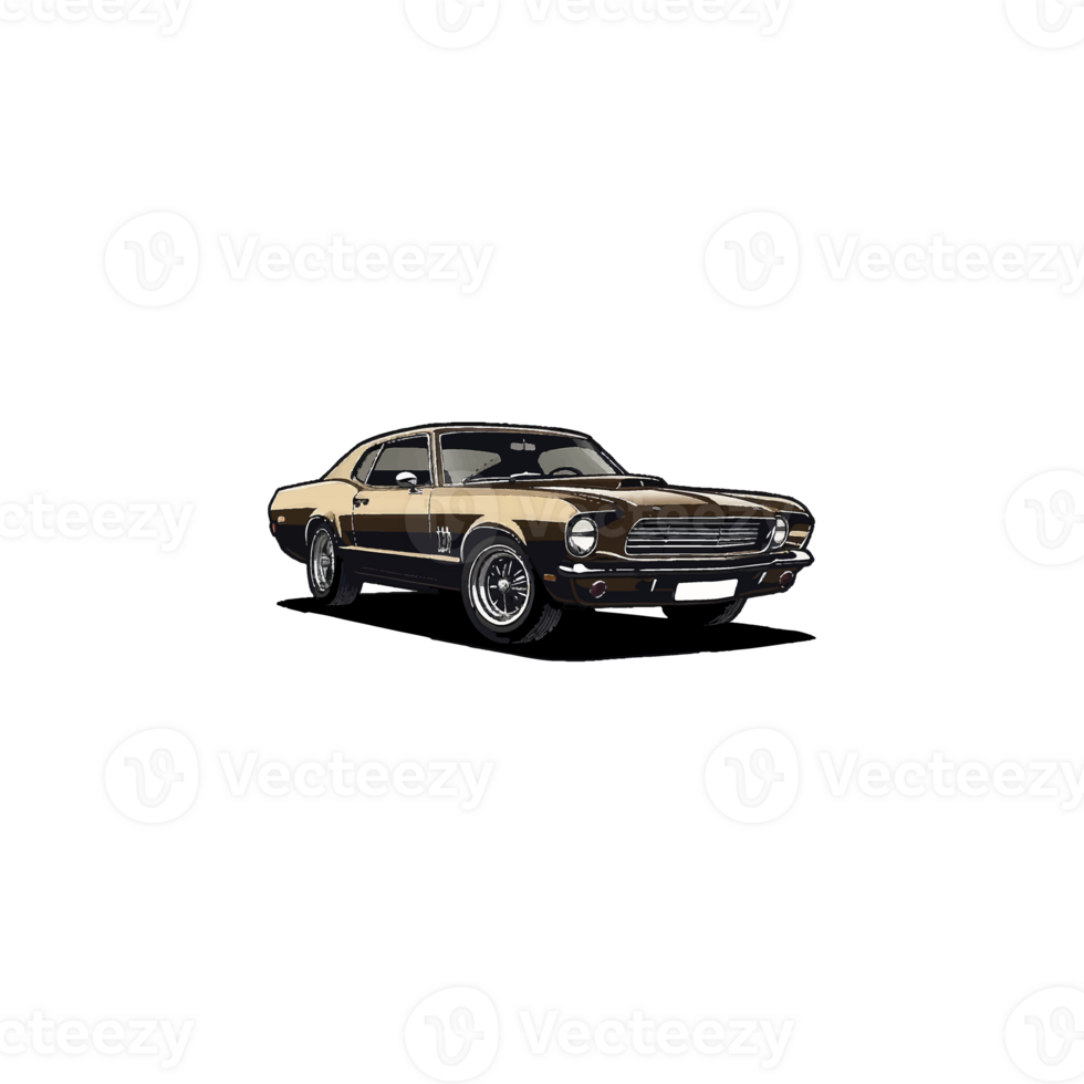 illustrazione design di un' classico auto png