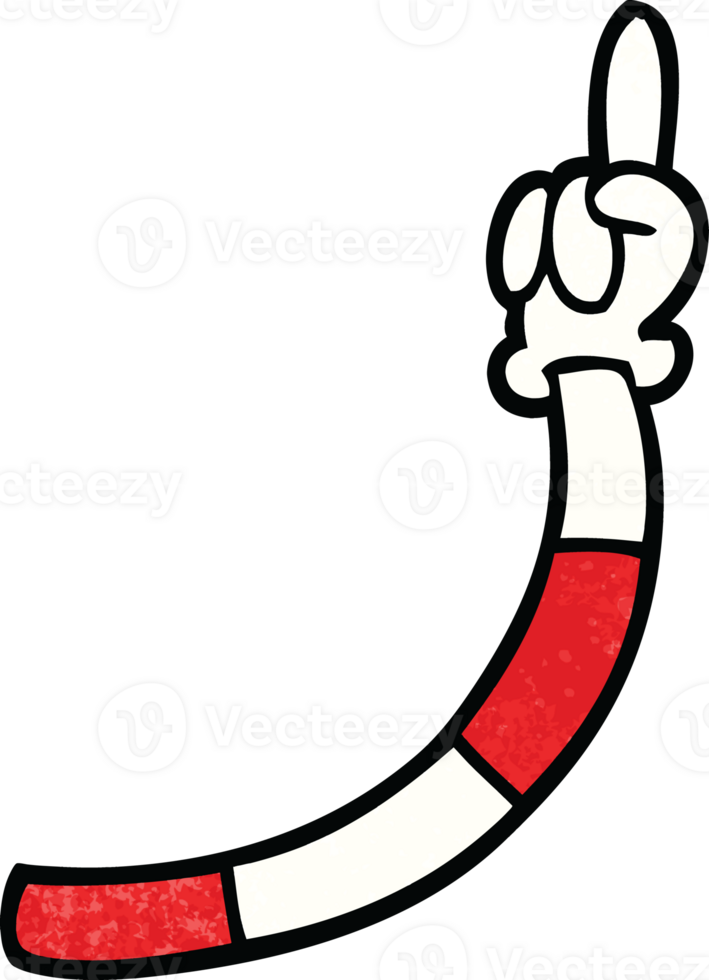cartoon doodle retro hand gestures png