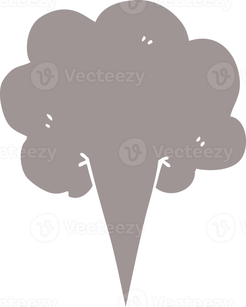 cartoon doodle whooshing cloud png