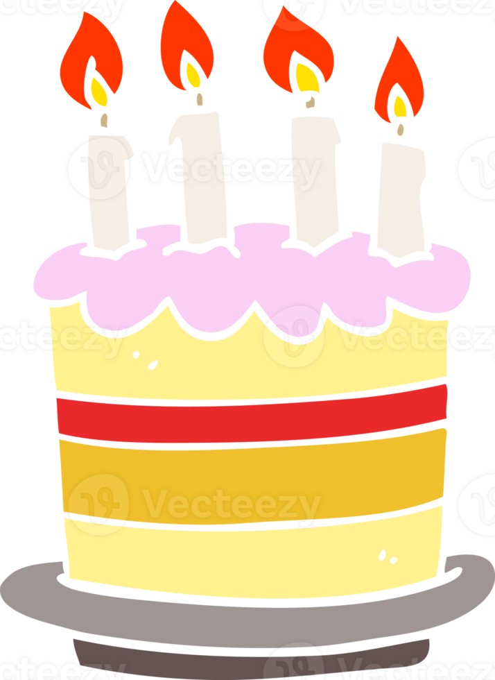 gâteau d'anniversaire de griffonnage de dessin animé png