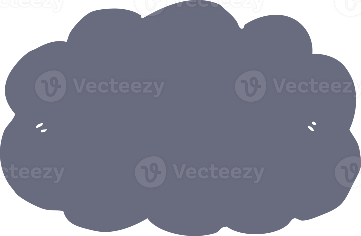 flat color style cartoon cloud png