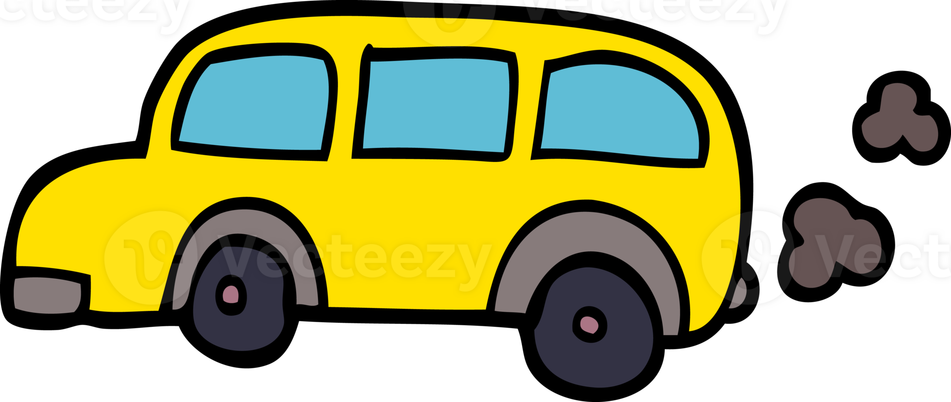 cartoon doodle school bus png