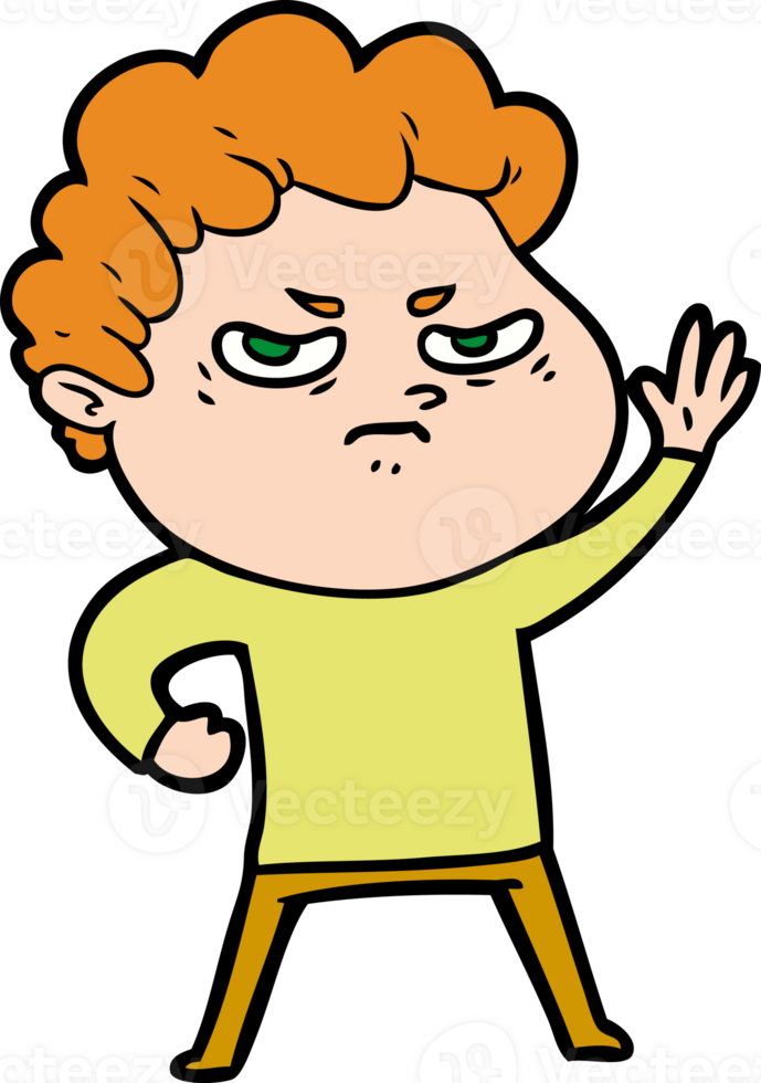 cartoon angry man png
