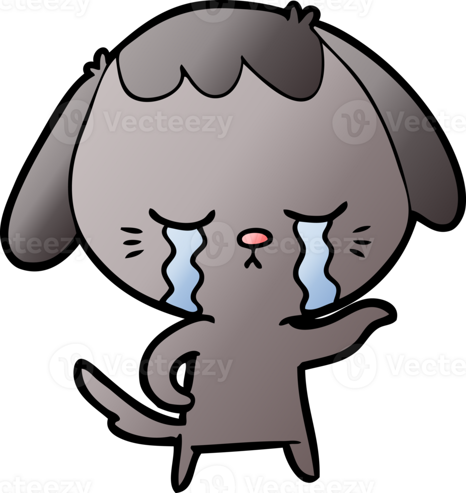 cartoon dog crying png