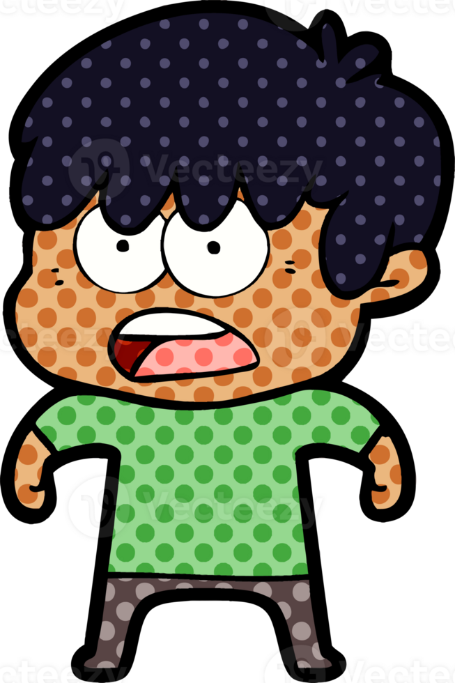 worried cartoon boy png