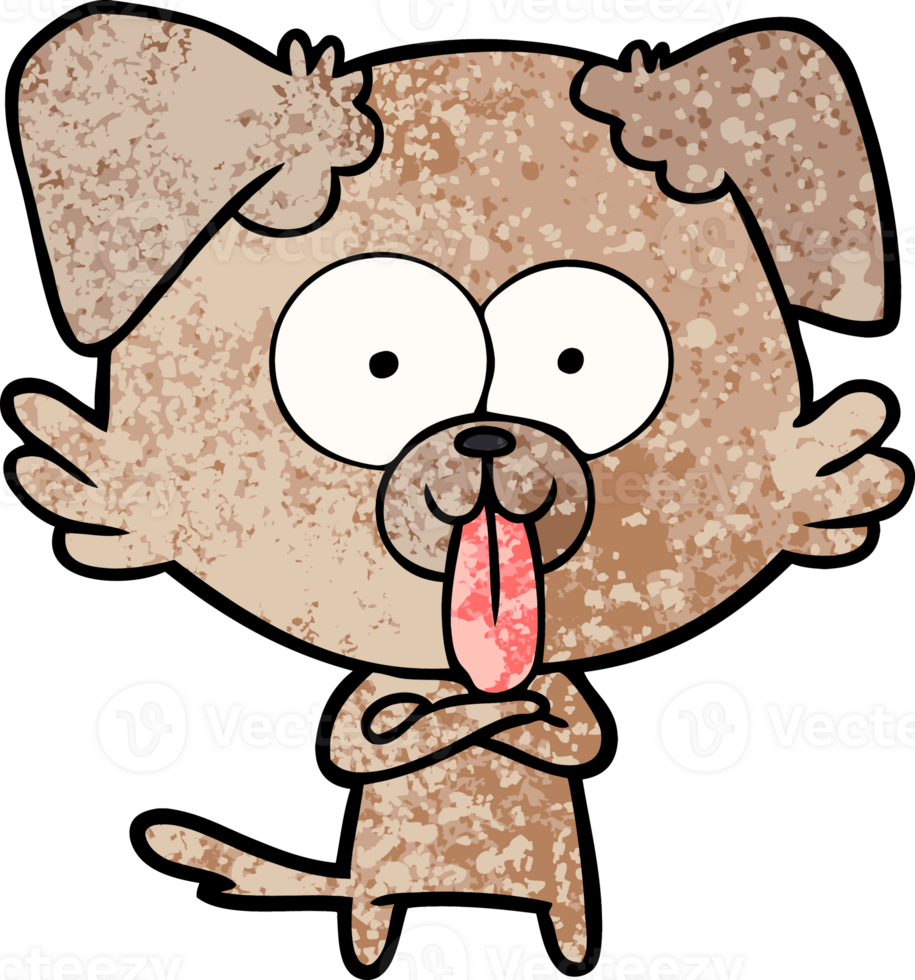 cartoon dog with tongue sticking out png