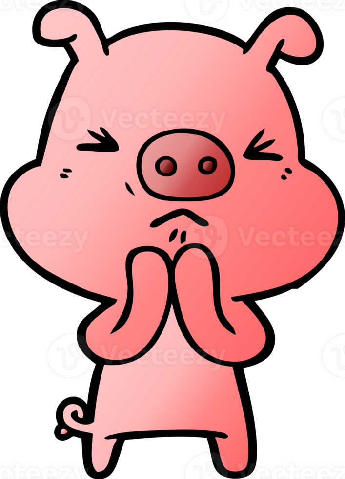 cartoon grumpy pig png