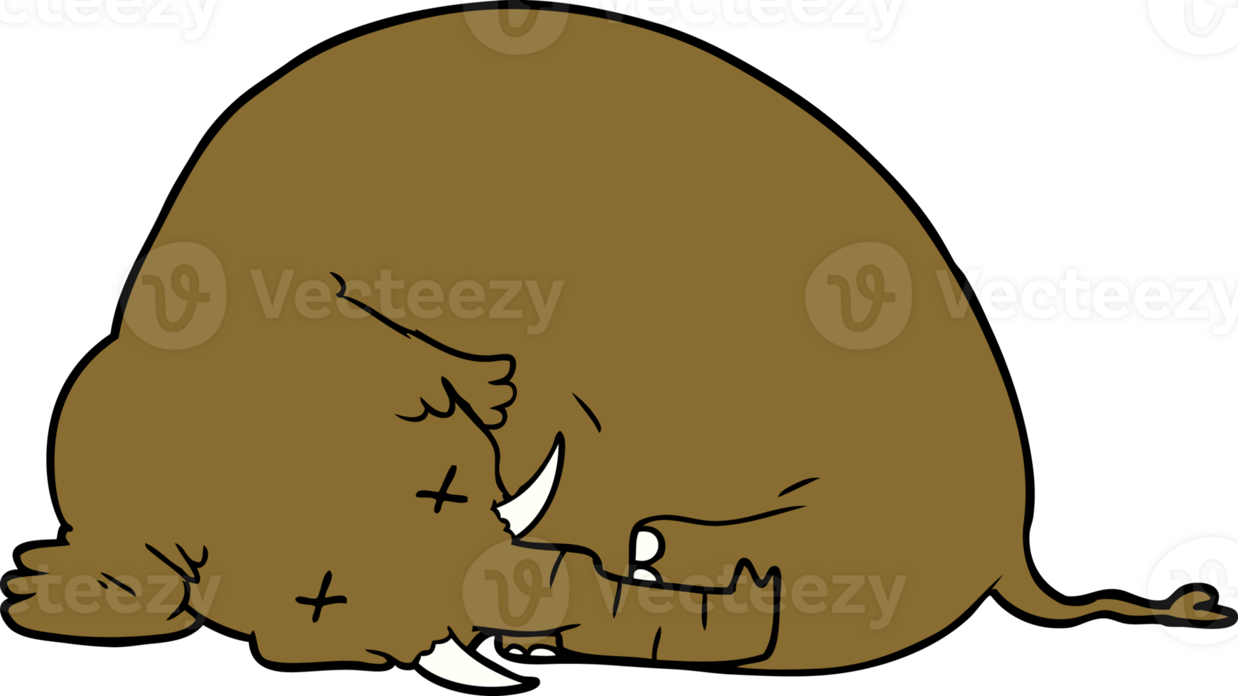 cartoon dead mammoth png