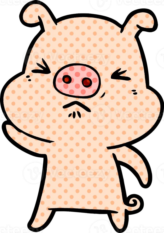 cartoon grumpy pig png
