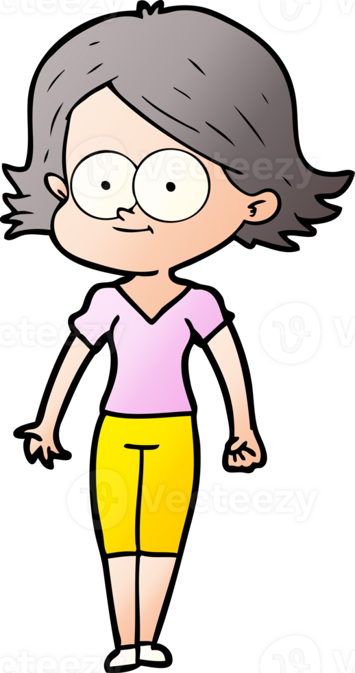 happy cartoon girl png
