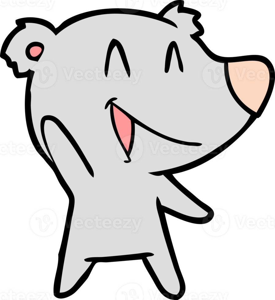 laughing bear cartoon png
