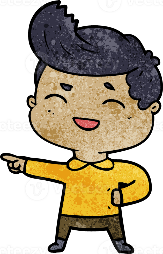 cartoon man laughing and pointing png