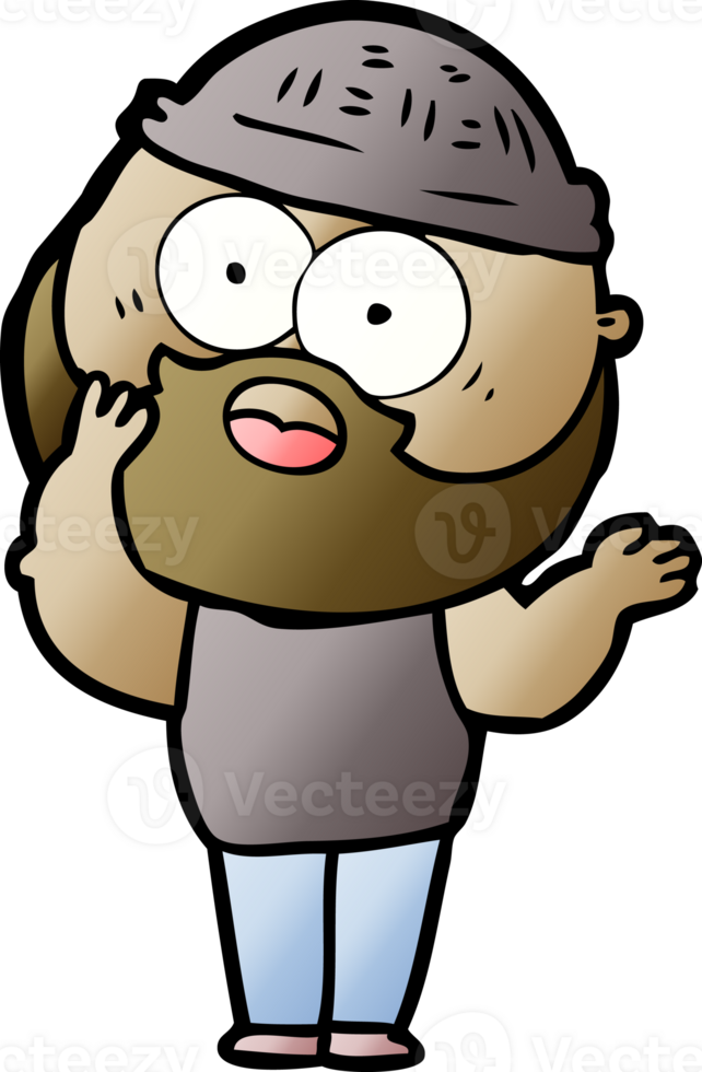cartoon bearded man png
