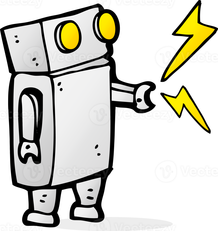 cartoon little robot png