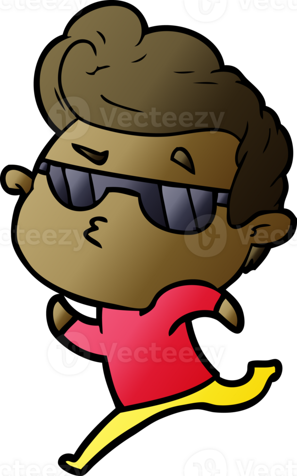 cartoon cool guy png