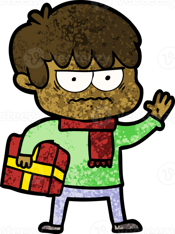 annoyed cartoon boy png