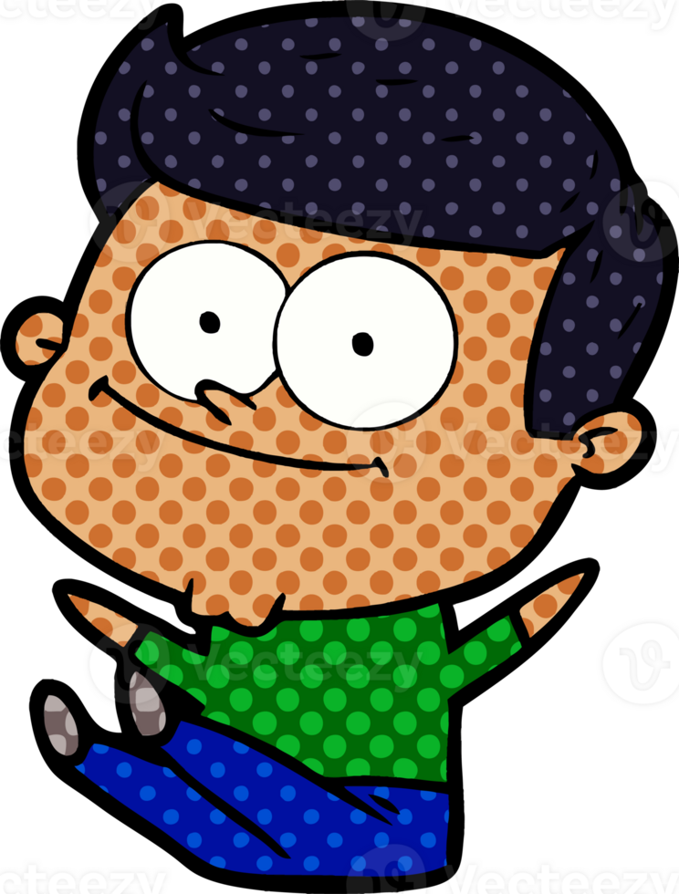cartoon happy man png