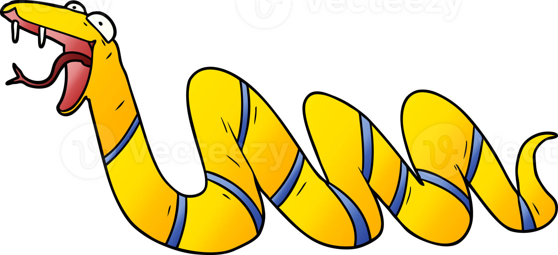 cartoon crawling snake png
