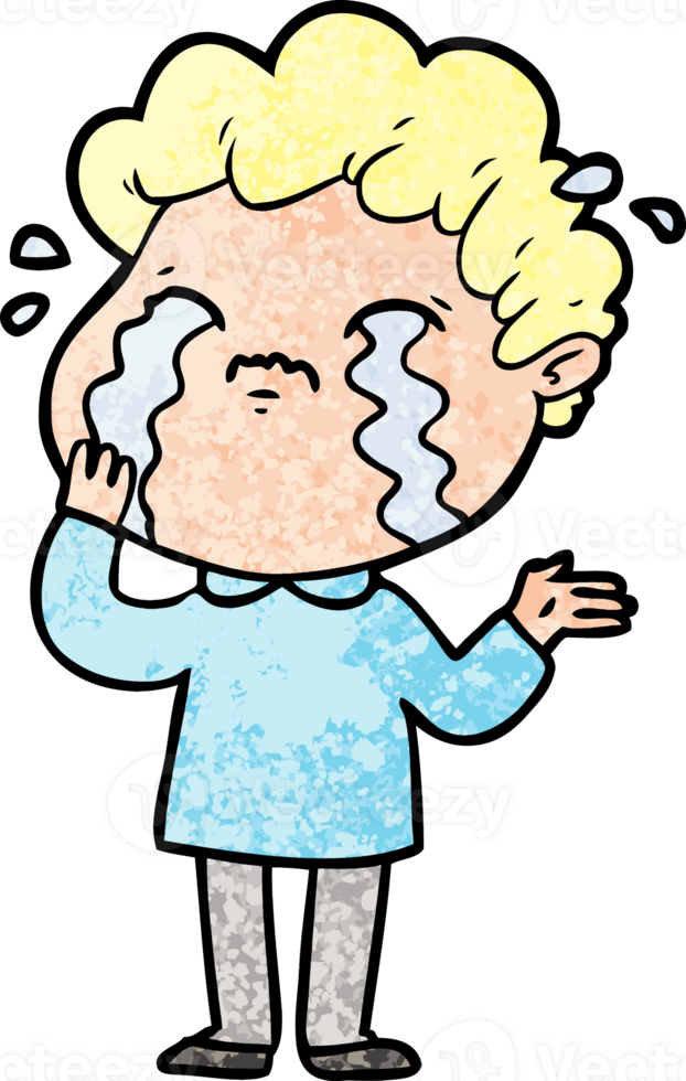 cartoon man crying png