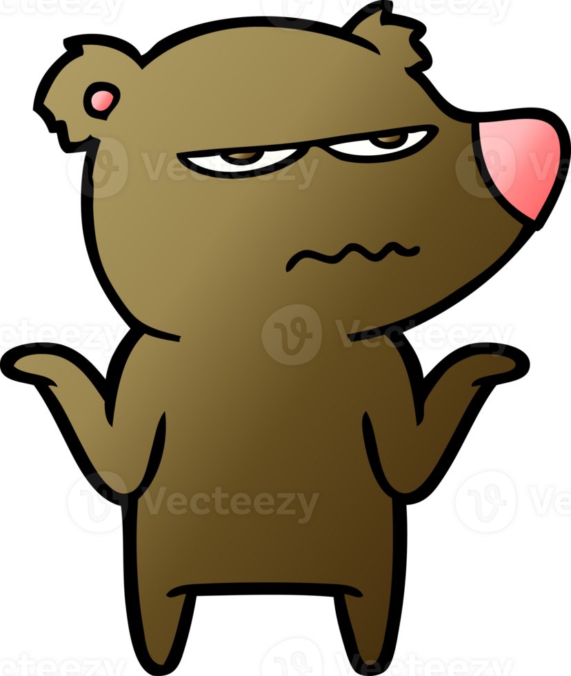 annoyed bear cartoon png