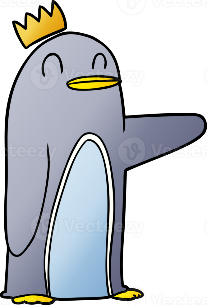 cartoon emperor penguin png