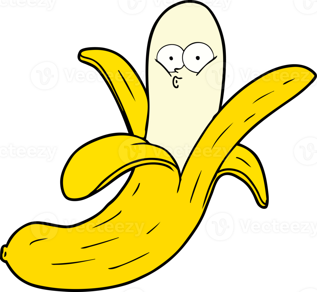 cartoon banana with face png