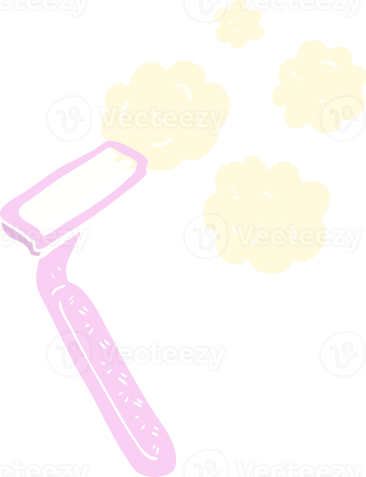flat color illustration of a cartoon razor png