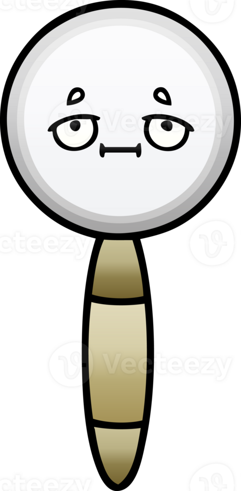 gradient shaded cartoon magnifying glass png