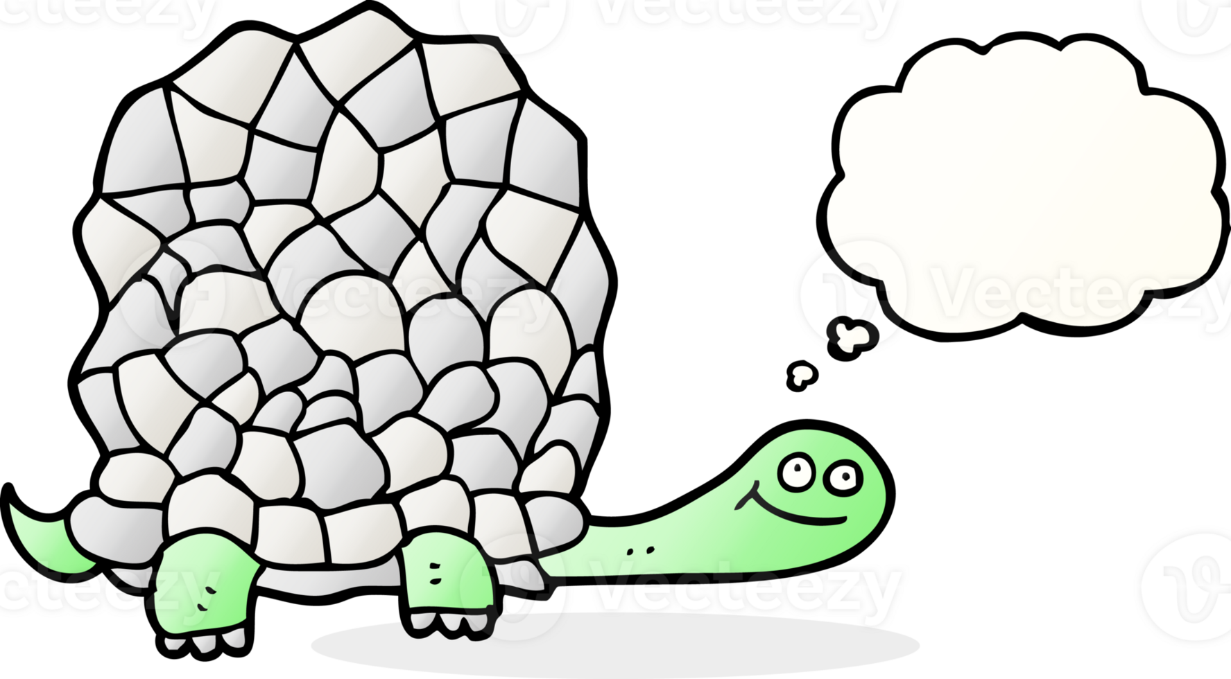 thought bubble cartoon tortoise png