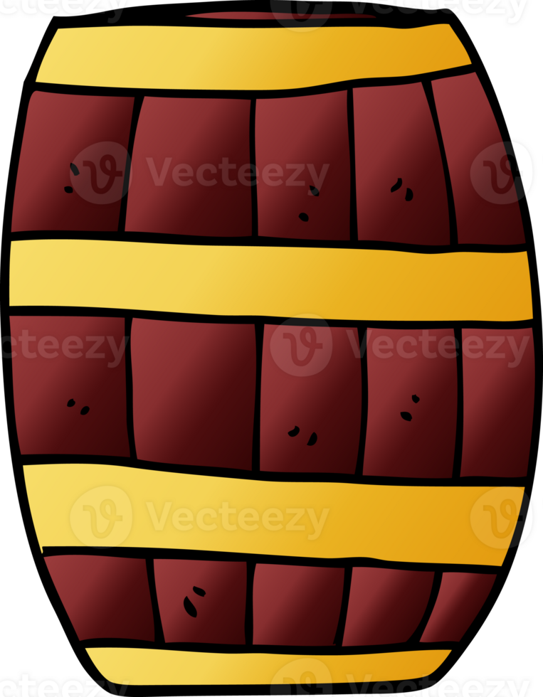cartoon doodle of a barrel png